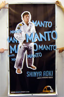 Baner frontlight powlekan