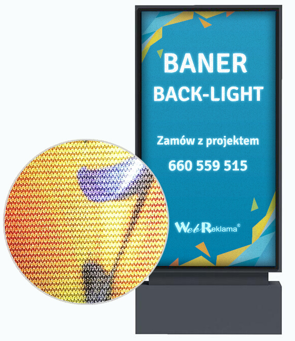 Backlight baner - realizacja