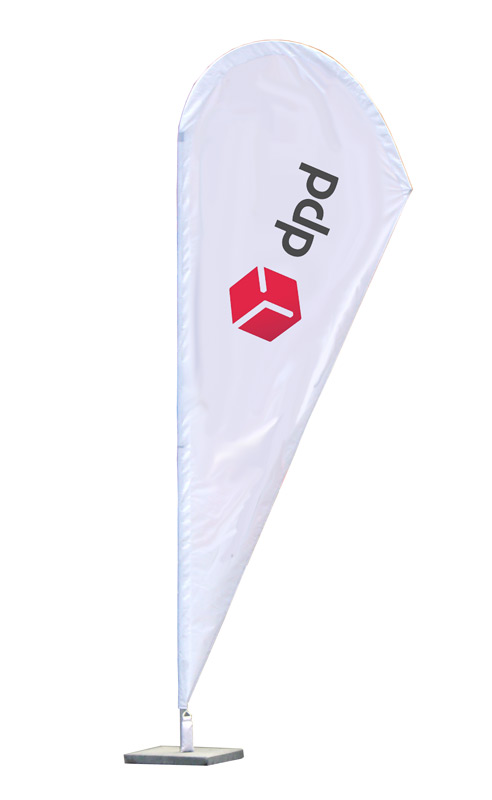 Flaga wystawiennicza dla firmy DPD