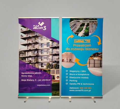 2 rollupy premium 100cm x 200cm