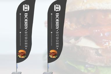 Flaga reklamowa FULL MIDI dla znanej burgerowni