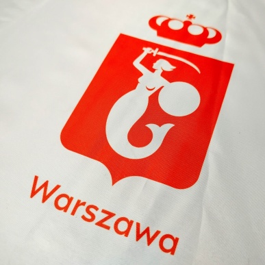 Nadruk logo na parasolu - zbliżenie