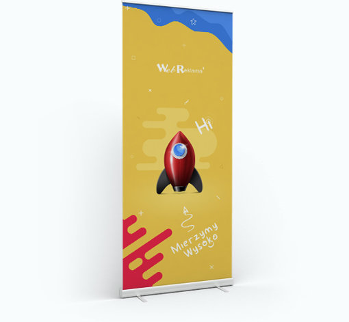 Baner blockout roll-up standard - realizacja