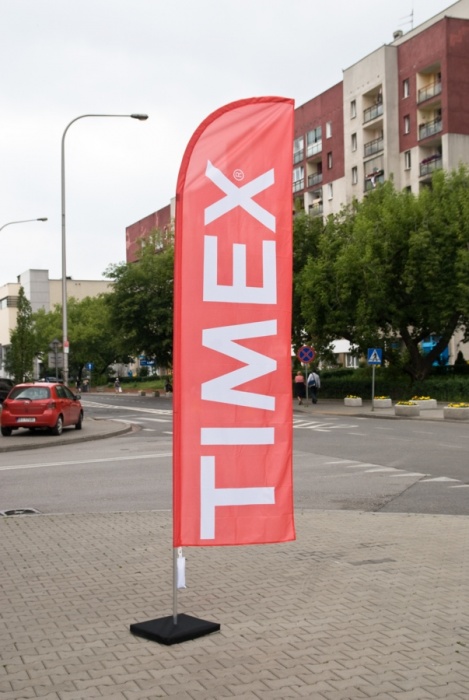 Winder reklamowy o wymiarach 85cm x 300cm dla Timex
